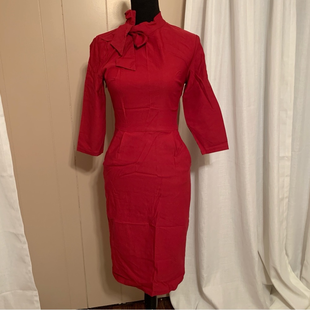 Elegant Red Women's Dress